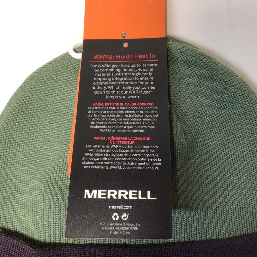 Merrell Beanie Hat Knit Midweight Acrylic Warm NWT - Picture 6 of 12